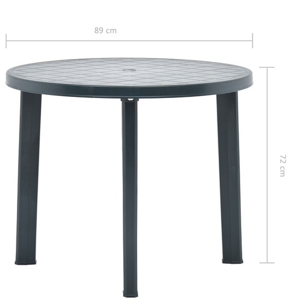 vidaXL Patio Table Green 35