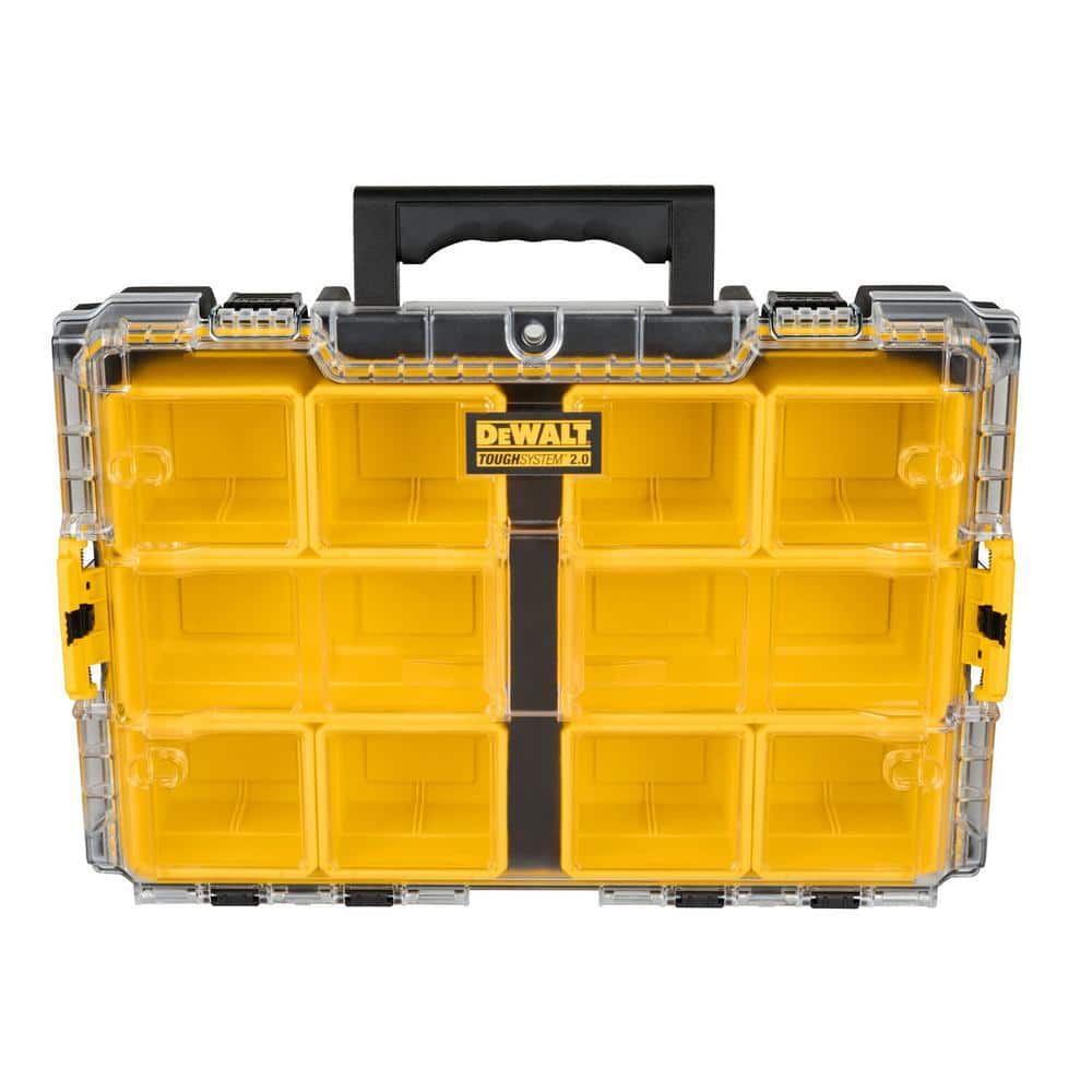 DEWALT TOUGHSYSTEM 2.0 10-Compartment Deep Small Parts Organizer DWST08040