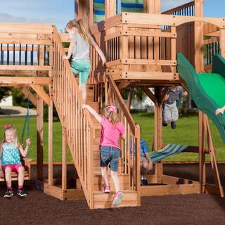 Backyard Discovery Caribbean All Cedar Swing Playset 1606029com