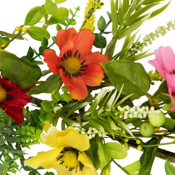 Poppy and Eucalyptus Spring Garland