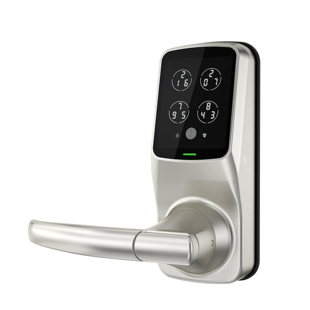 Lockly Model-S Satin Nickel Smart Touchscreen Keypad Door Latch Lock with Bluetooth PGD6SSN