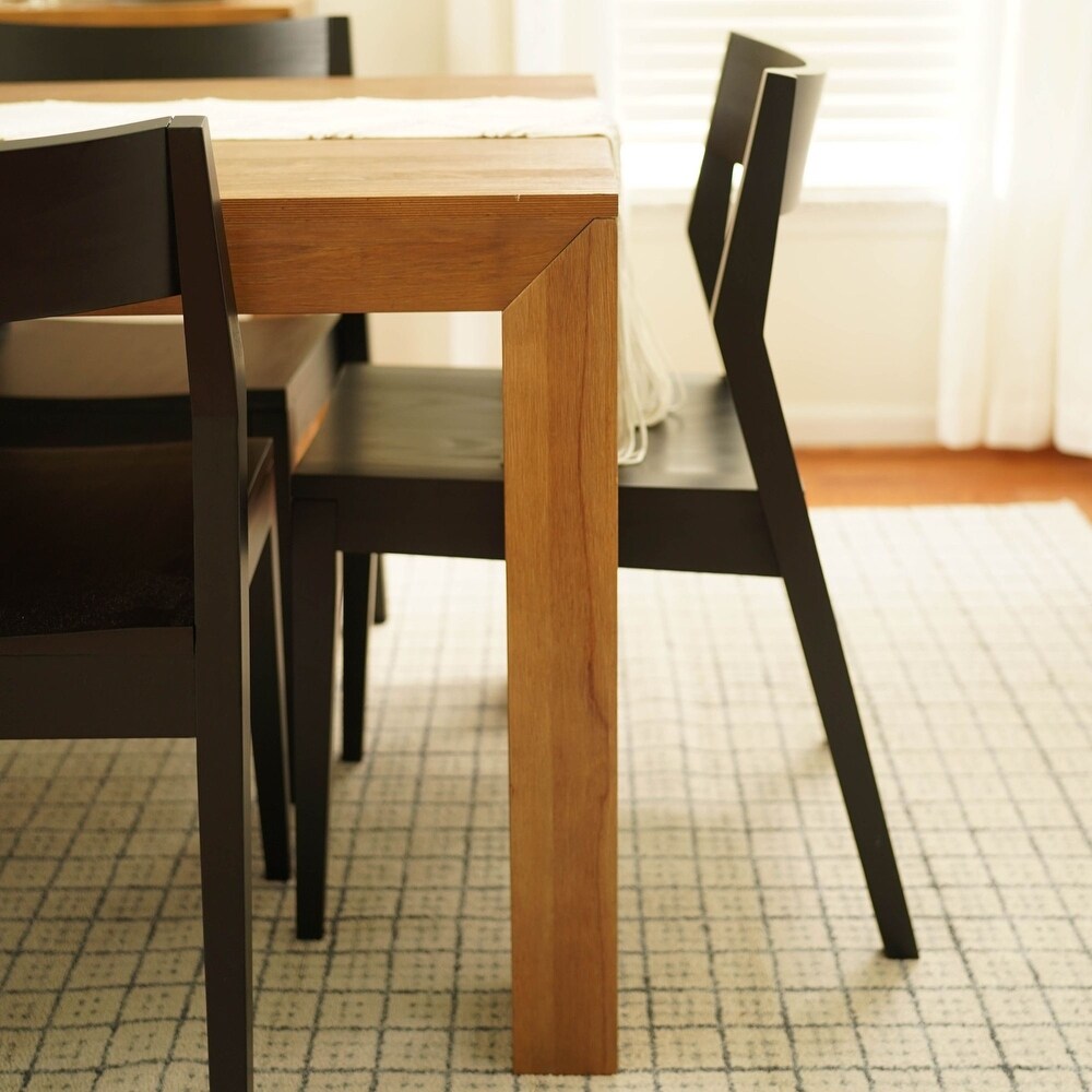 Plank and Beam Modern Solid Wood Dining Chair   N/A