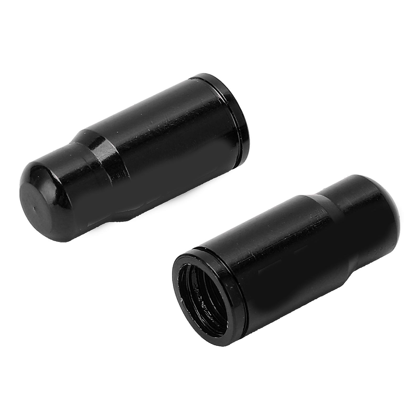 1 Pair Presta Valve Caps Bicycle Valve Cover Aluminum Alloy Bike Tire Valve Caps Dust Covers For Mountain Road Bikeblack