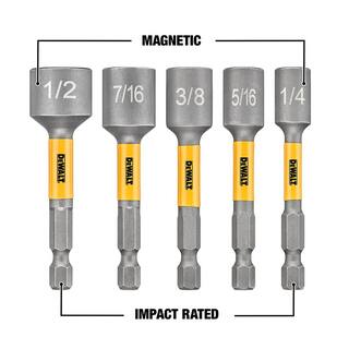 DW MAX IMPACT Steel Nut Driving Drill Bit Set (5-Piece) DWATNDMI5