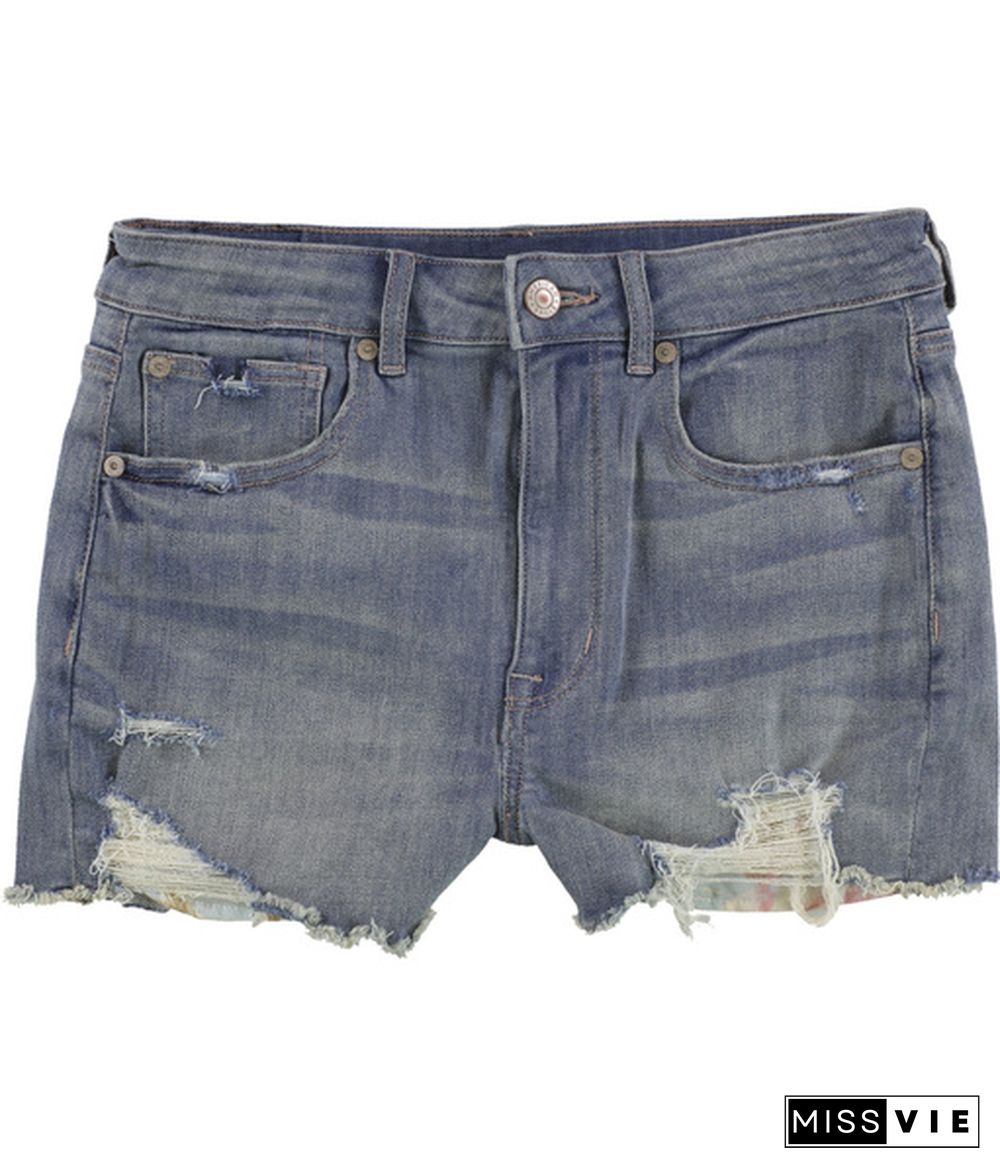 American Eagle Womens Distressed Casual Denim Shorts