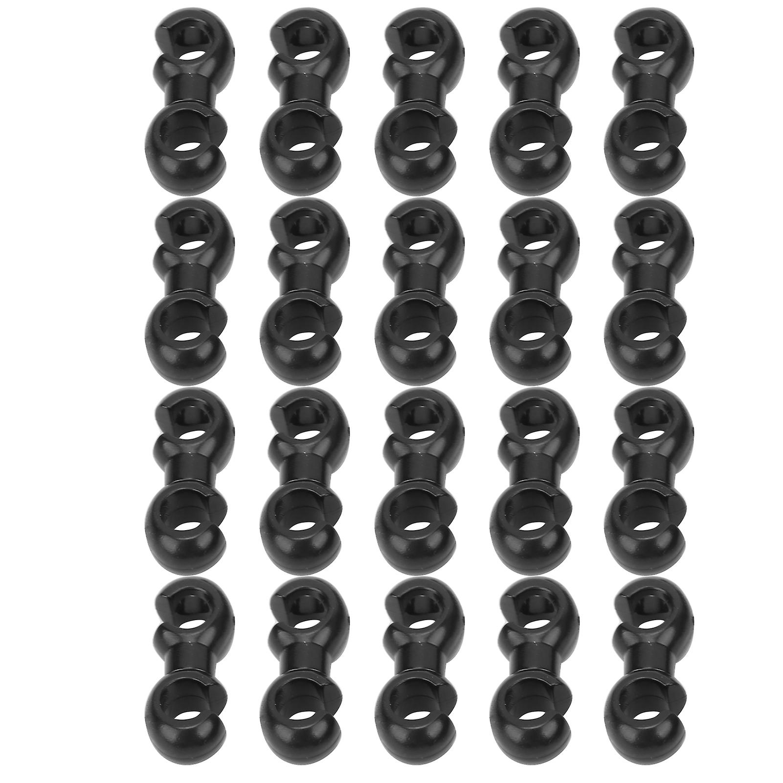 20pcs Brake Cable Clip Line Tubing Fixing Ring Black Shook Guide For Mtb Bicycle Bike