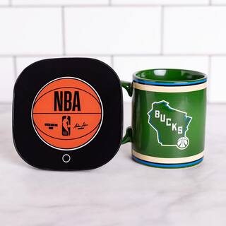 Uncanny Brands NBA MW Bucks Single-Cup Green Coffee Mug with Warmer for Your Drip Coffee Maker MW1-NBA-BUK-LG1