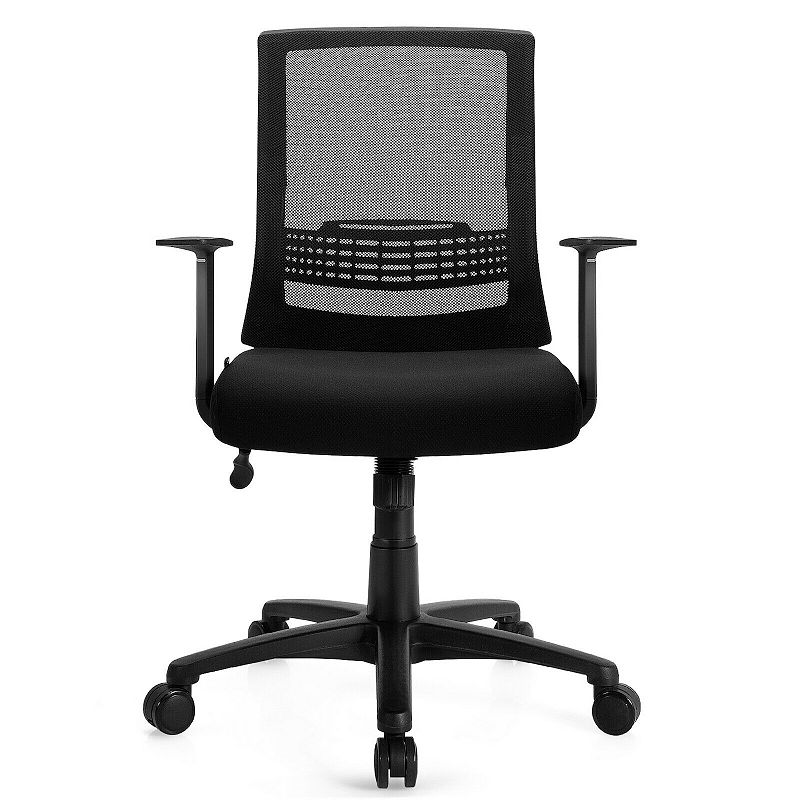 Adjustable Mid Back Mesh Office Chair with Lumbar Support