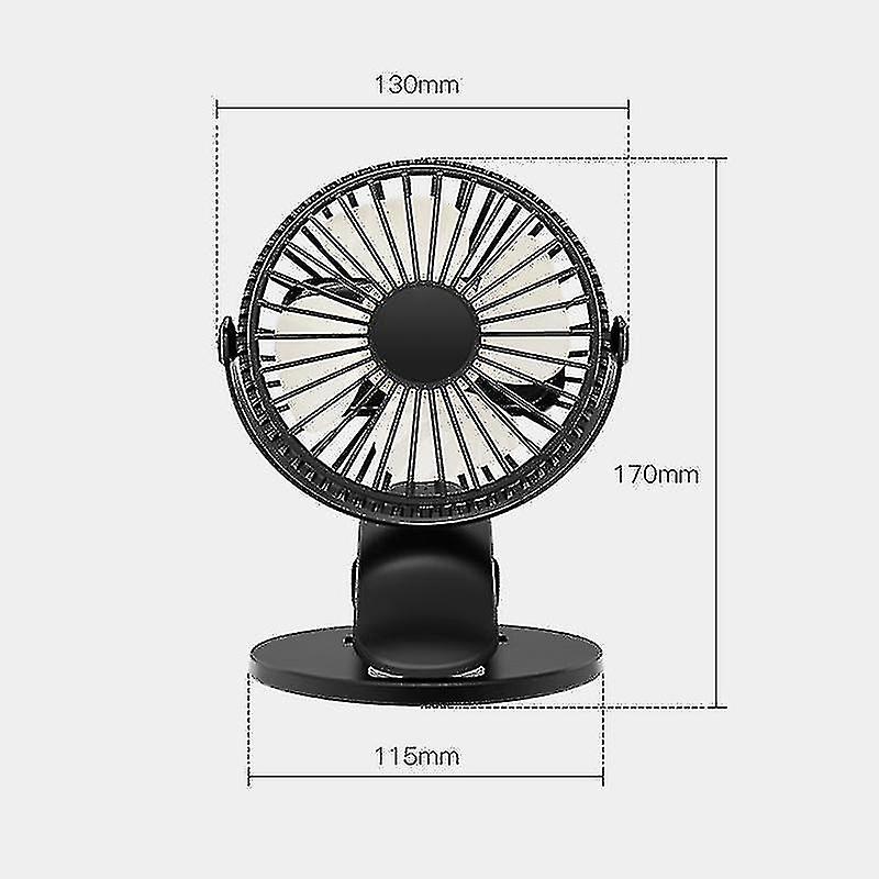 Stroller Rechargeable Fan Handheld Usb Car Mounted Lazy Deskto Mini Halter Little Fan Gift