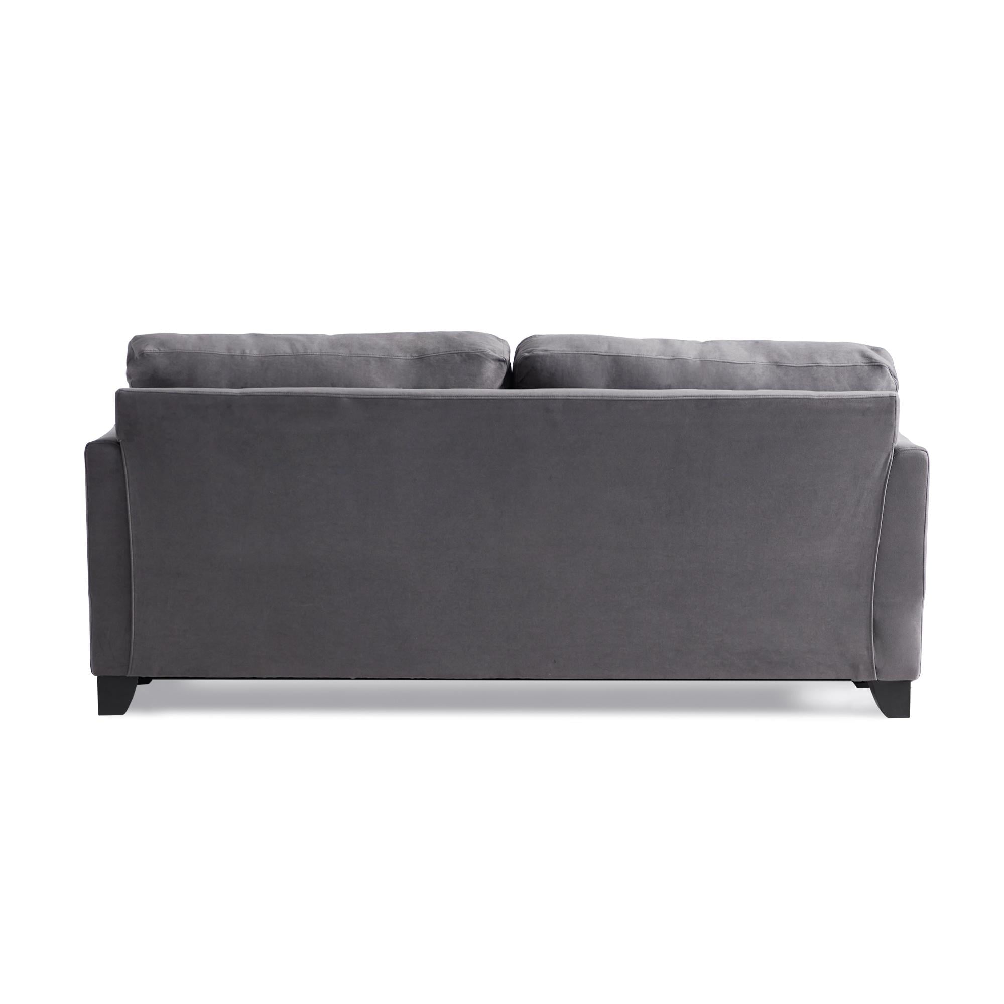 Gap Home Curved Arm Upholstered Sofa, Charcoal