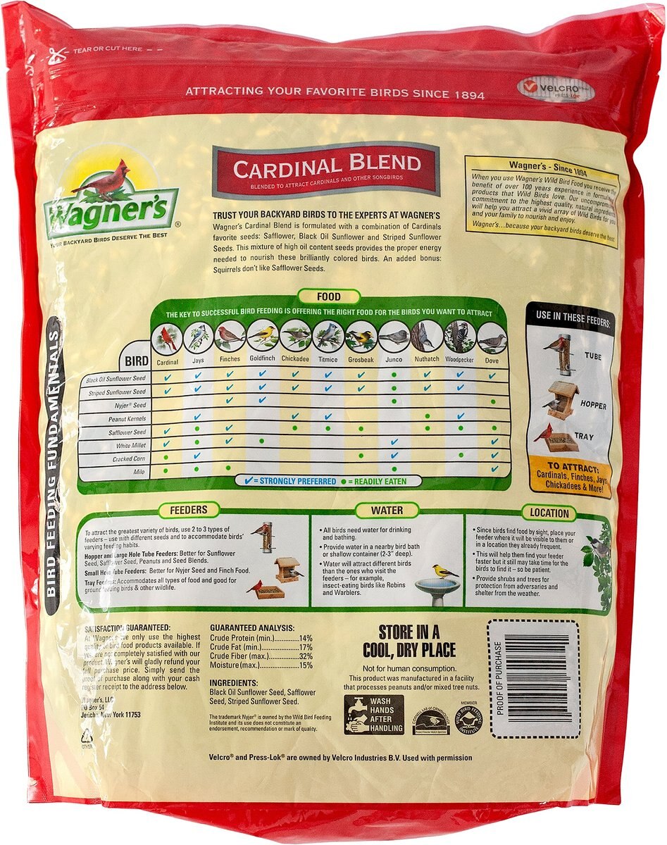 Wagner's Cardinal Blend Premium Wild Bird Food