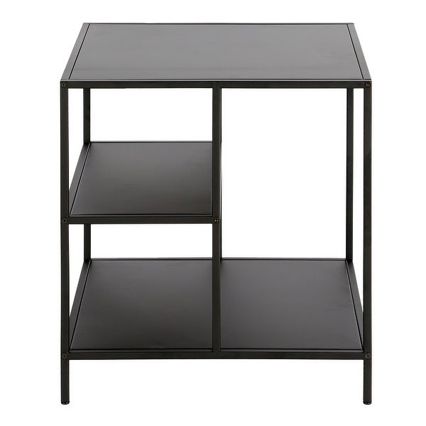 Winthrop Side Table with Metal Shelves