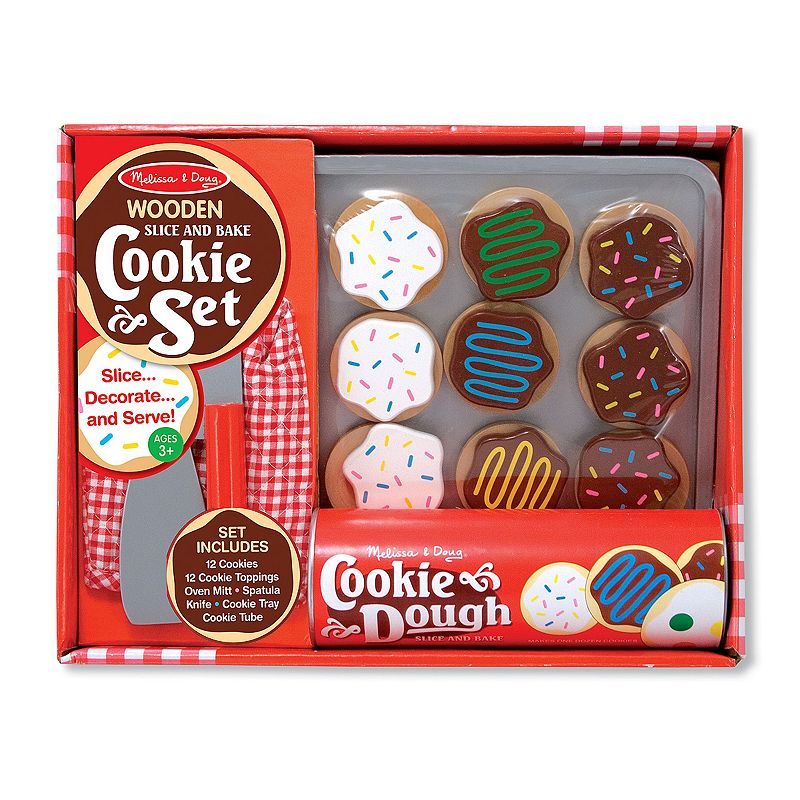 Melissa and Doug Wooden Slice and Bake Cookie Set