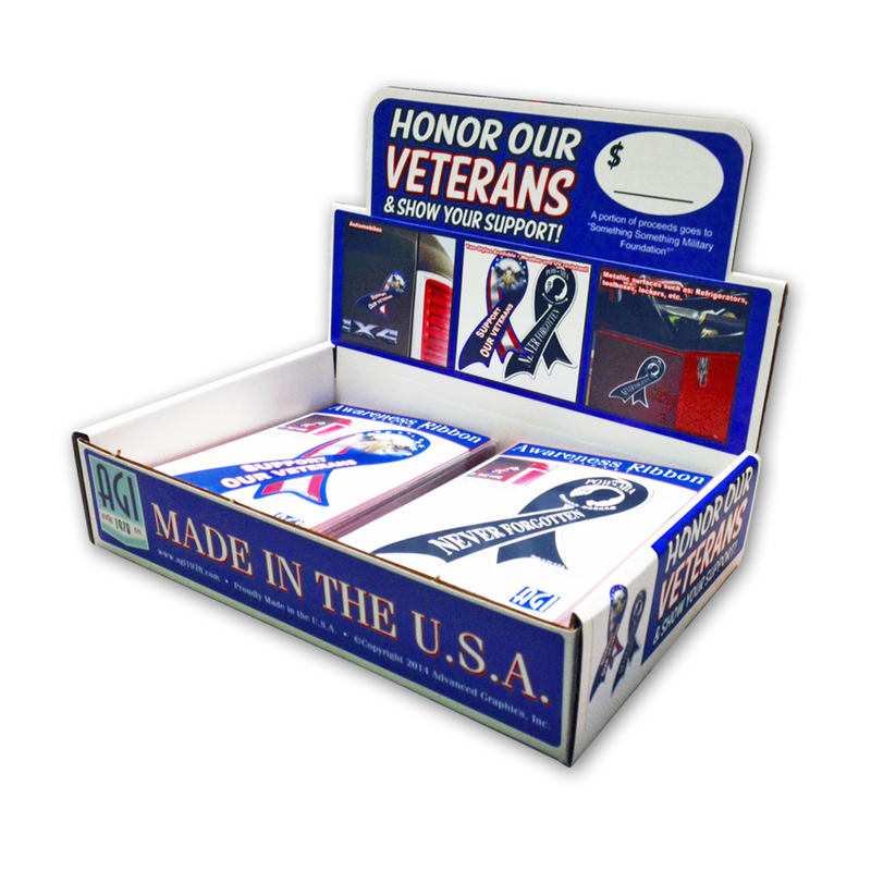 Advanced Graphics 4 in. W X 5.5 in. L Veteran Support Magnetic Stencil