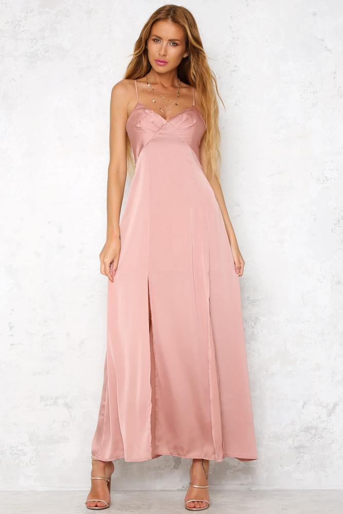 Heavenly Dream Maxi Dress Blush