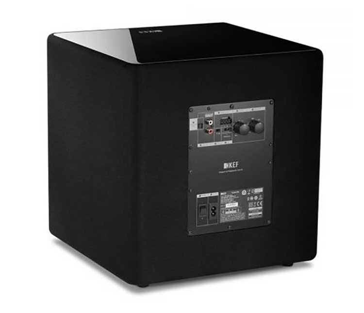 KEF Kube 8b Gloss Black Powered Subwoofer