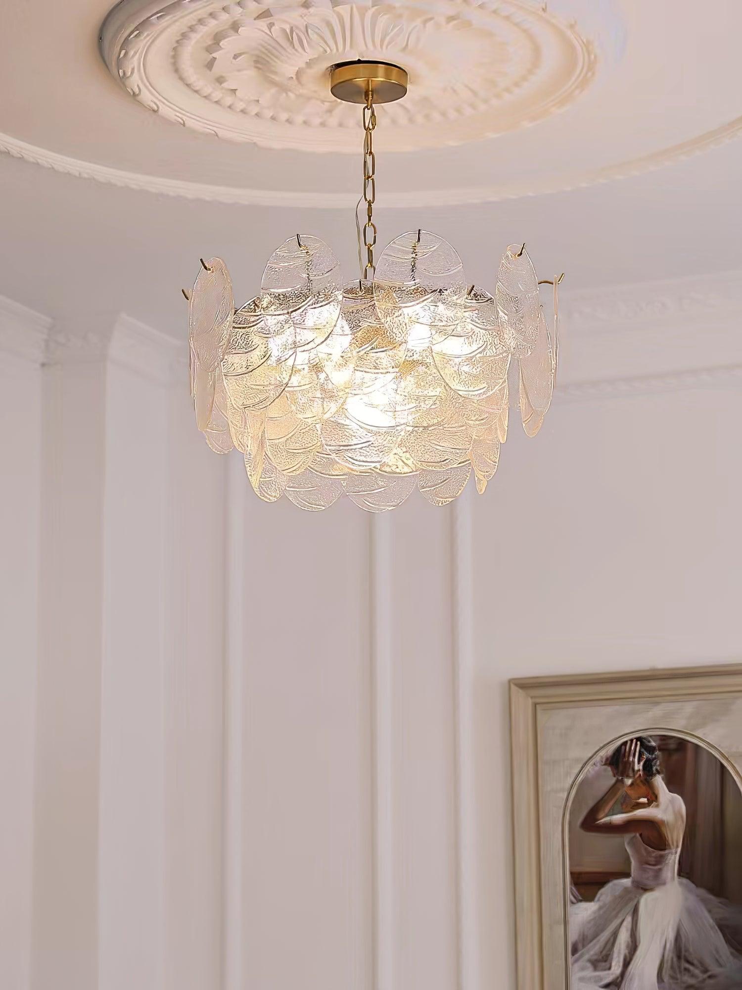 Glass Disc Chandelier