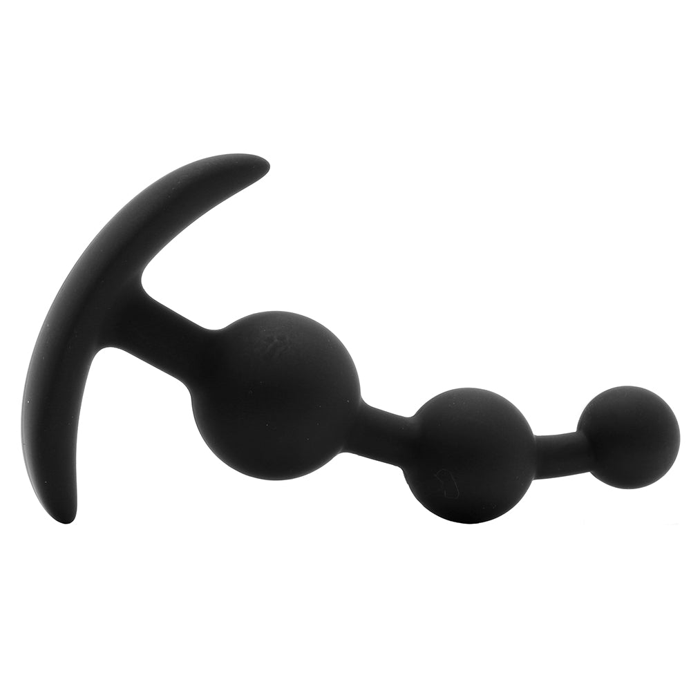 Luxe Be Me 3 Silicone Anal Beads in Black