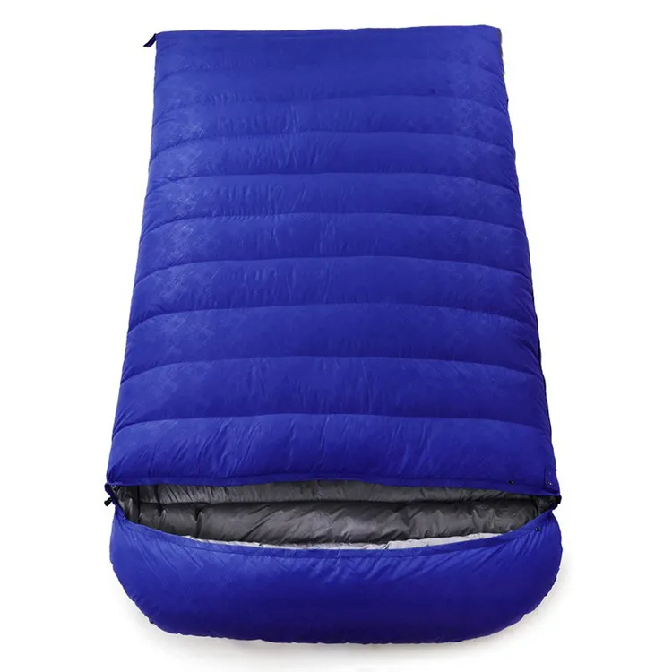 3 Season Camping Sleeping Bag Ultralight Portable Waterproof Envelope Goose Down Sleeping Bag for 2 People