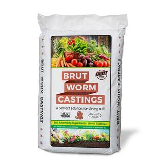 Brut Worm Farms Organic Worm Castings Soil Builder 30 Pound Bag (2-Pack) 2 x IC-PNPE-MSK3