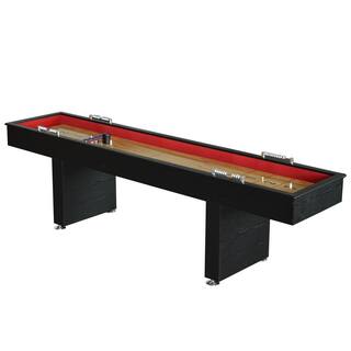 Hathaway Avenger 9 ft. Avenger Shuffleboard for Family Game Rooms with Padded Gutters Leg Levelers 8 Pucks and Wax BG1203