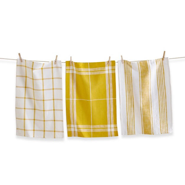 Tag Tag Classic Dishtowel Set Of 3 Honey