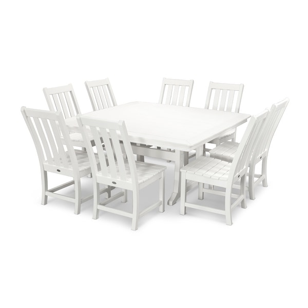 POLYWOOD Vineyard 9Piece Outdoor Dining Table Set