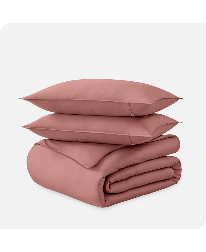 Bare Home Organic Cotton Sateen Duvet Cover Set Full Queen