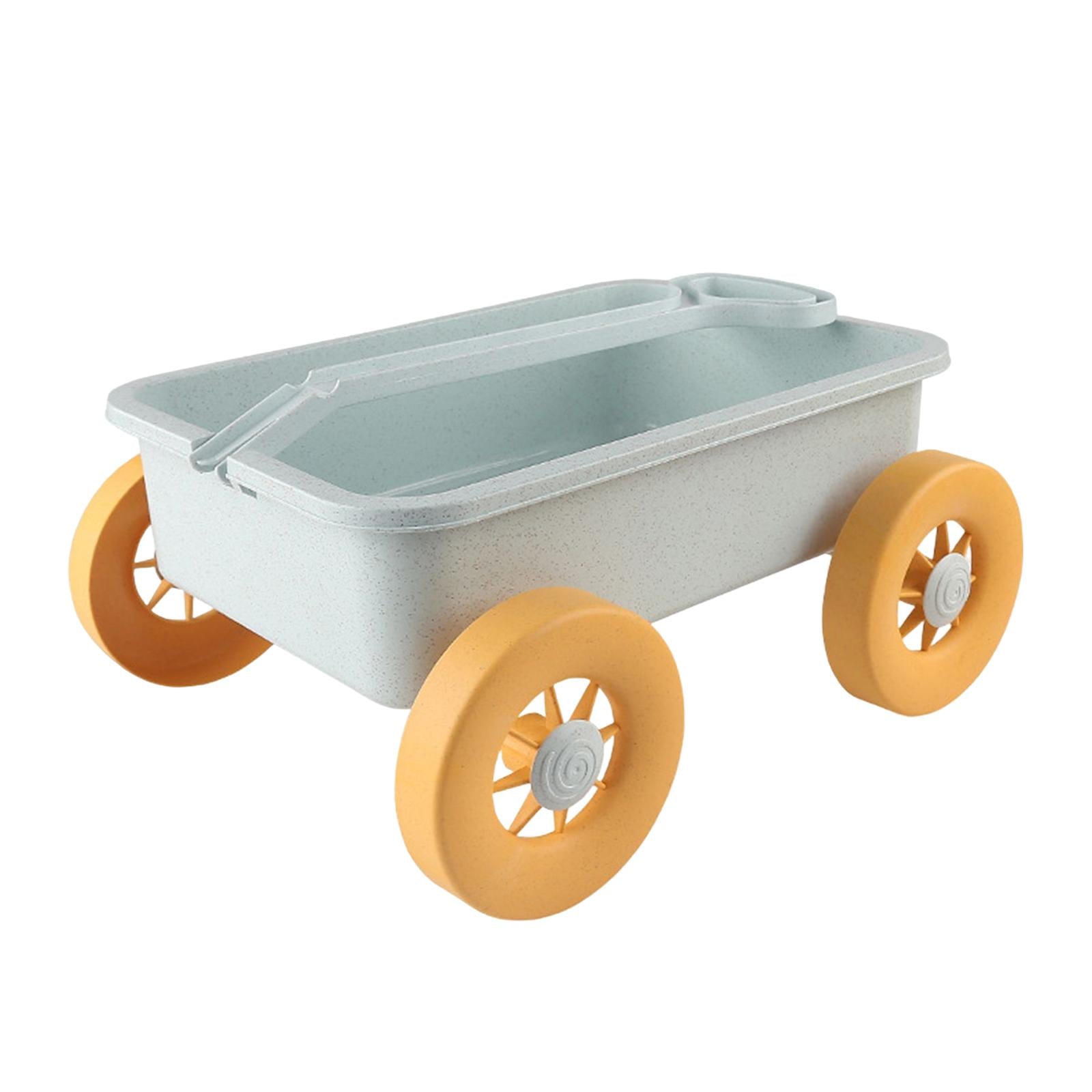 Wagon Beach Toy Cart,Play Motor Vehicles Outdoor Toy,Wheelbarrow Small Wagon Toys,Garden Wagon Tools Toy for Holding Small Toys