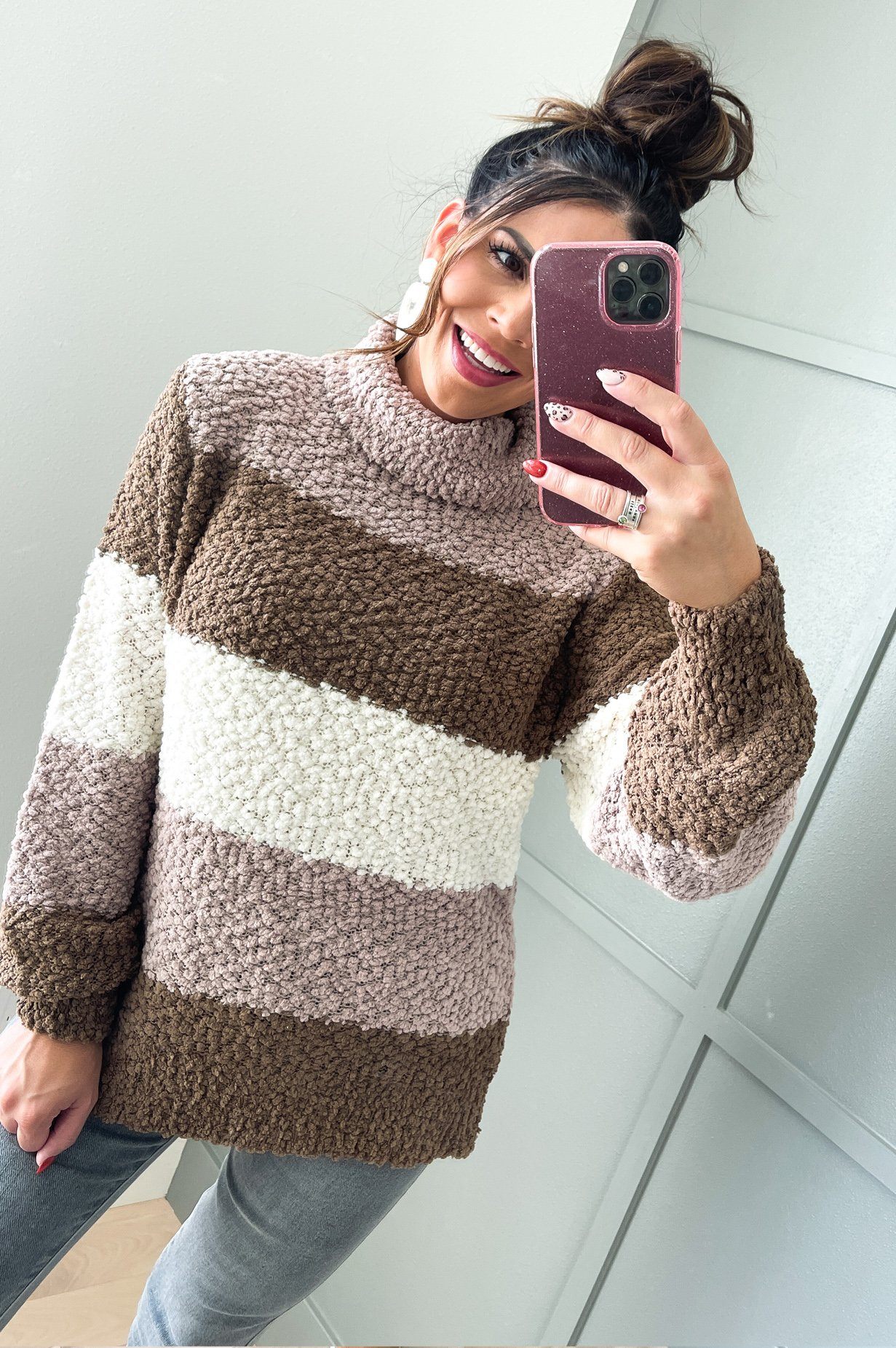 Cozy Up Modest Turtleneck Sweater