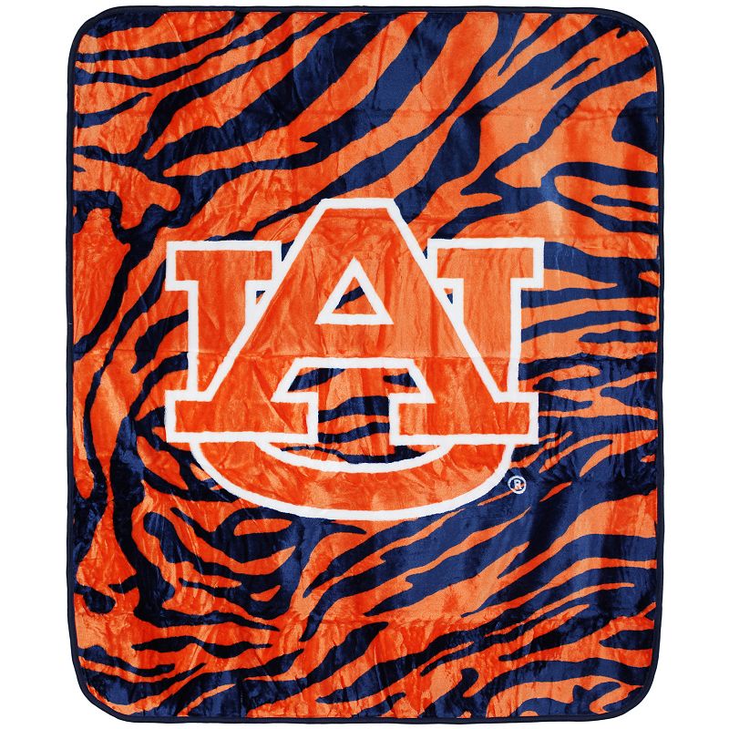 NCAA Auburn Tigers Soft Raschel Throw Blanket