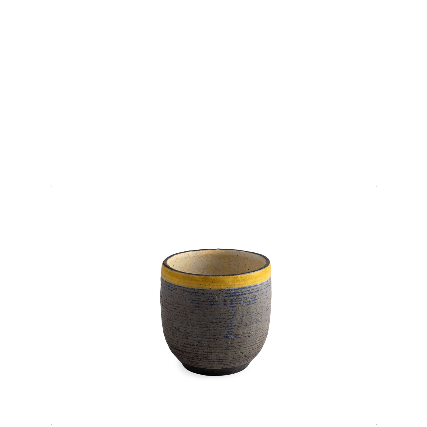 #46 Tumbler in Indigo with Yellow Ring