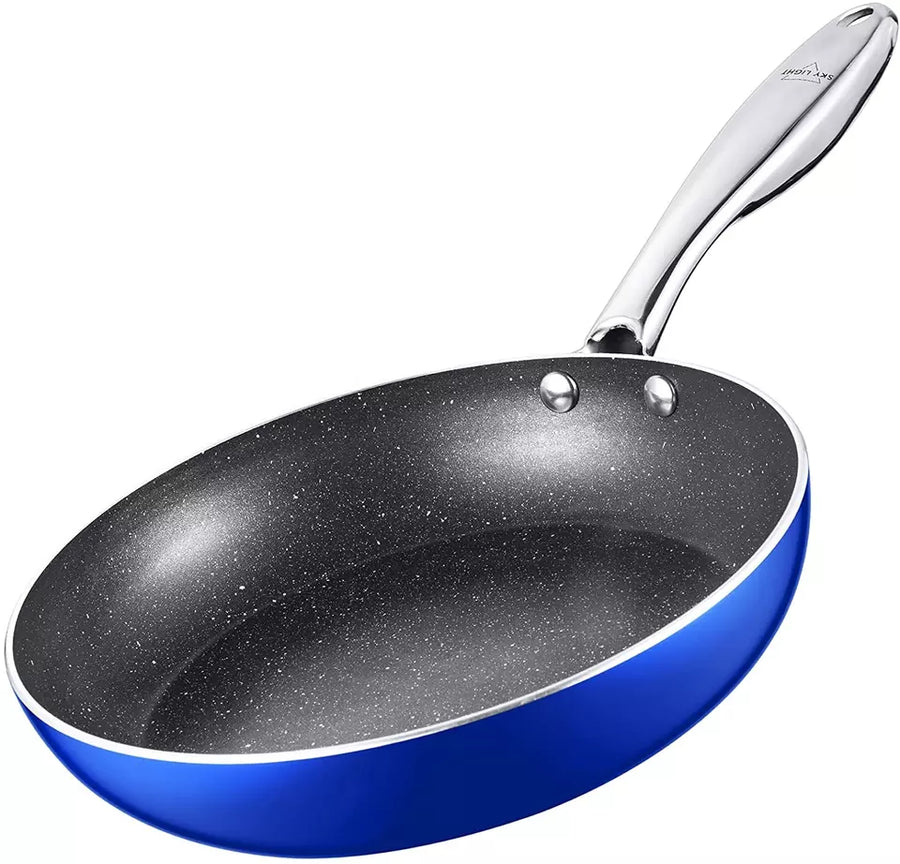 Nonstick Frying Pan with Ergonomic Stainless Steel Handle