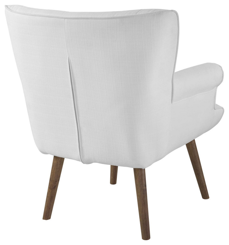 Andrea White Upholstered Armchair   Modern   Armchairs And Accent Chairs   by Rustic Home Furniture Deco  Houzz