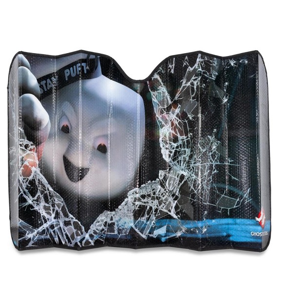 Just Funky Ghostbusters Angry Stay Puft Marshmallow Man Car Sunshade 58 X 27 5 Inches