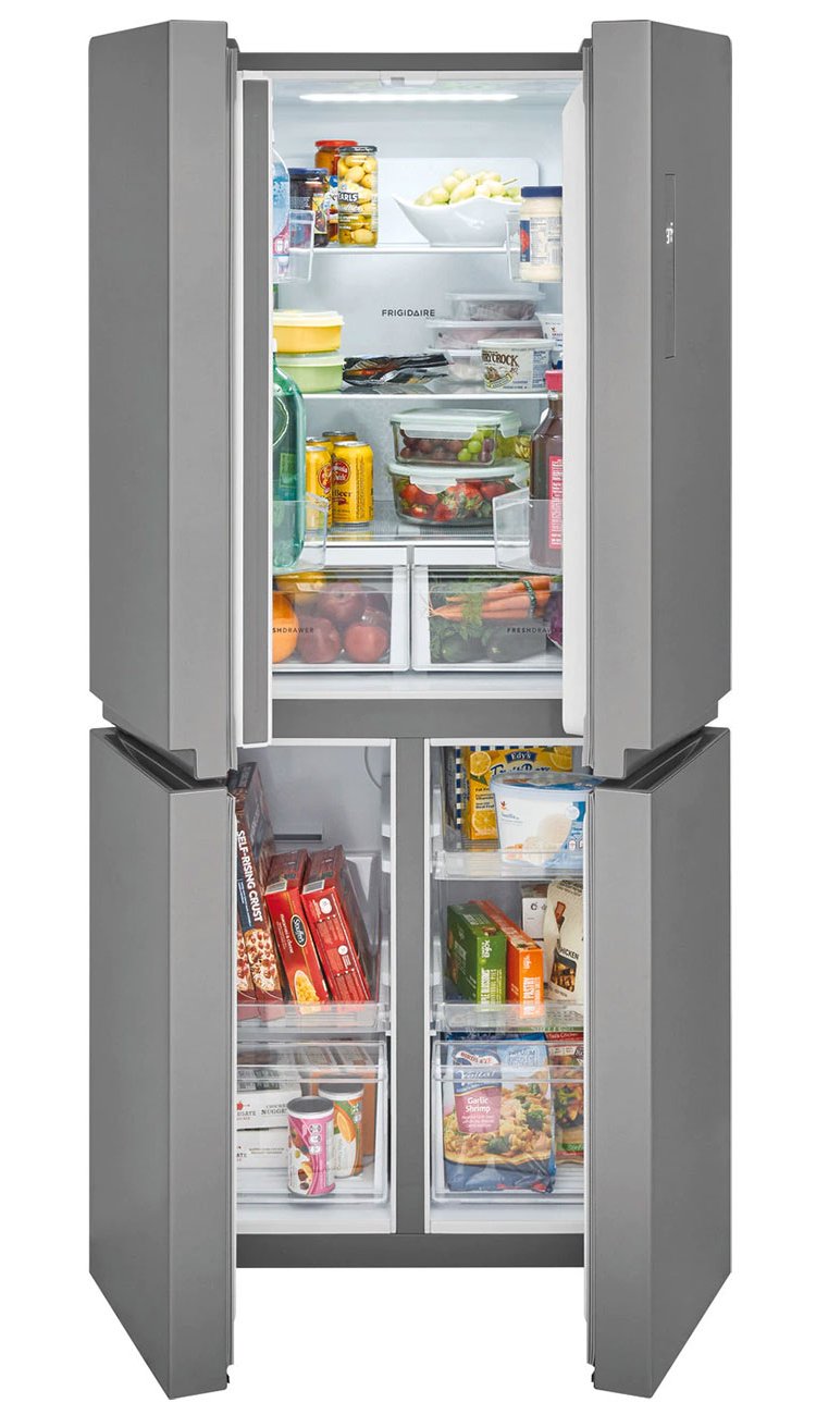 Frigidaire 17.4 Cu. Ft. Brushed Steel 4 Door Refrigerator