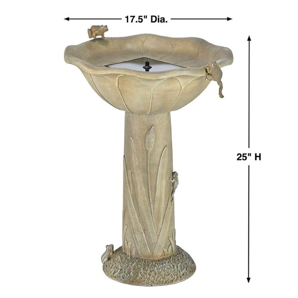 Smart Solar Acadia Solar Birdbath 20633R01