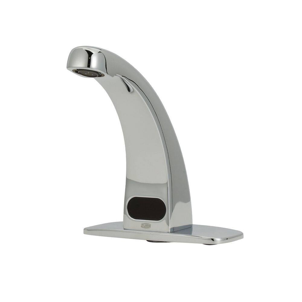 Zurn AquaSense Z6913-XL Hydro-Powered Sensor Faucet Single Hole 1.0 GPM Aerator 4 in. Widespread Cover Plate Chrome Z6913-XL-CP4-HYD-L