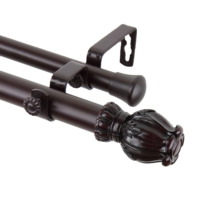 Rod Desyne Regent Adjustable Double Curtain Rod