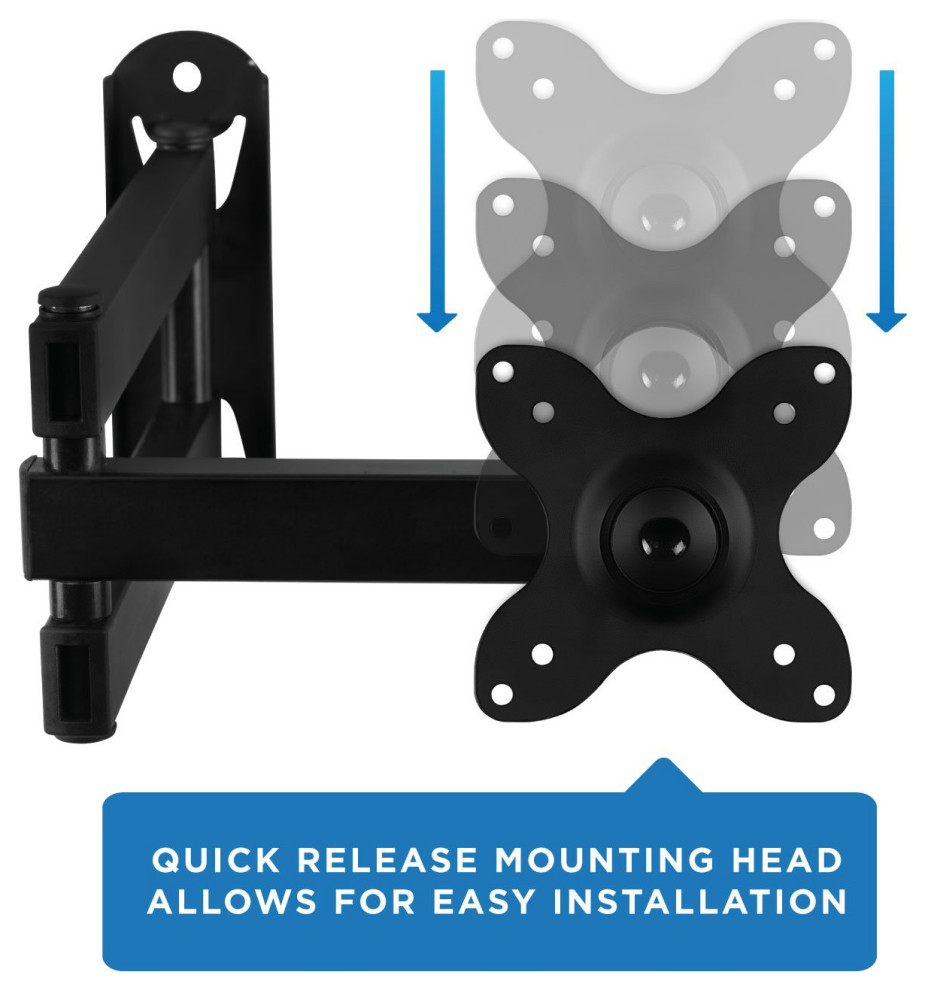 Mount It! Full Motion TV Wall Mount  19 quotto 40 quotTVs and Computer Monitors   Contemporary   Entertainment Centers And Tv Stands   by Mount It! TV Wall  ampDesk Mounts  Houzz