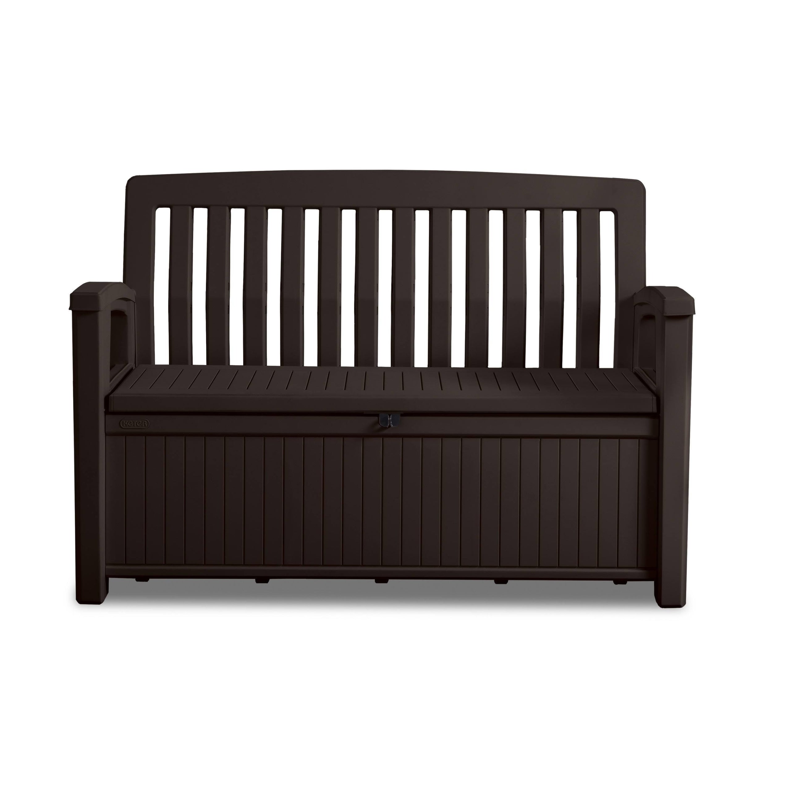 60 Gallon Patio Storage Bench – Brown