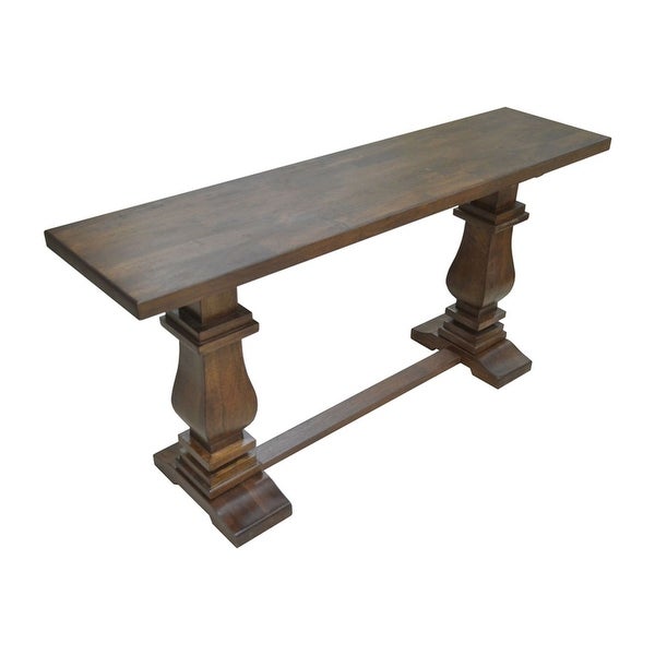 Charleston 63-inch Double Pedestal Mango Wood Console Table