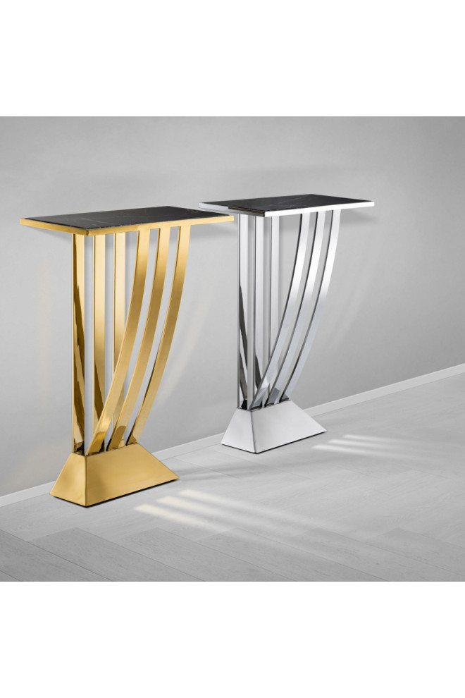 Small Gold Art Deco Console Table  Eichholtz Beau Deco   Contemporary   Console Tables   by Oroa   Distinctive Furniture  Houzz