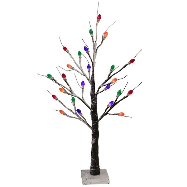 24 LED Lighted Frosted Tabletop Christmas Tree