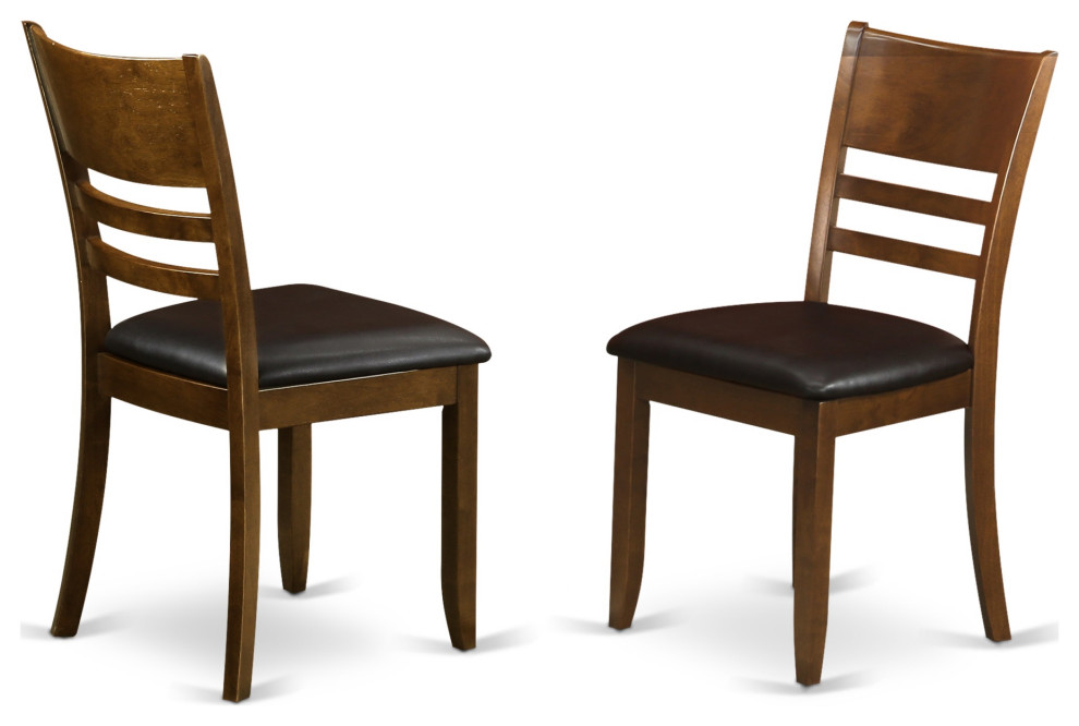 Set of 2 Lynfield Dining Room Chair  Espresso Finish   Transitional   Dining Chairs   by Kolibri Decor  Houzz