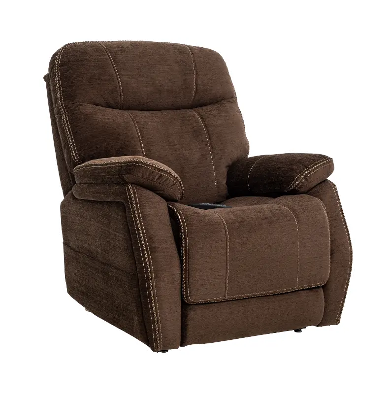 Velvety Mink Brown Power Lift Recliner