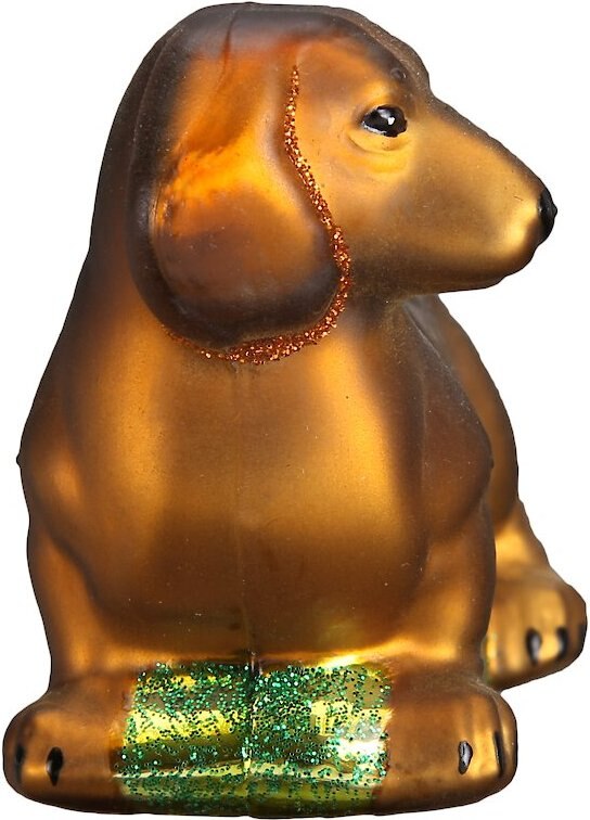 Old World Christmas Dachshund Glass Tree Ornament