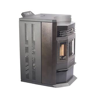 ComfortBilt 2800 sq. ft. EPA Certified Pellet Stove in Brown and SS Trim HP22NSS-Brown