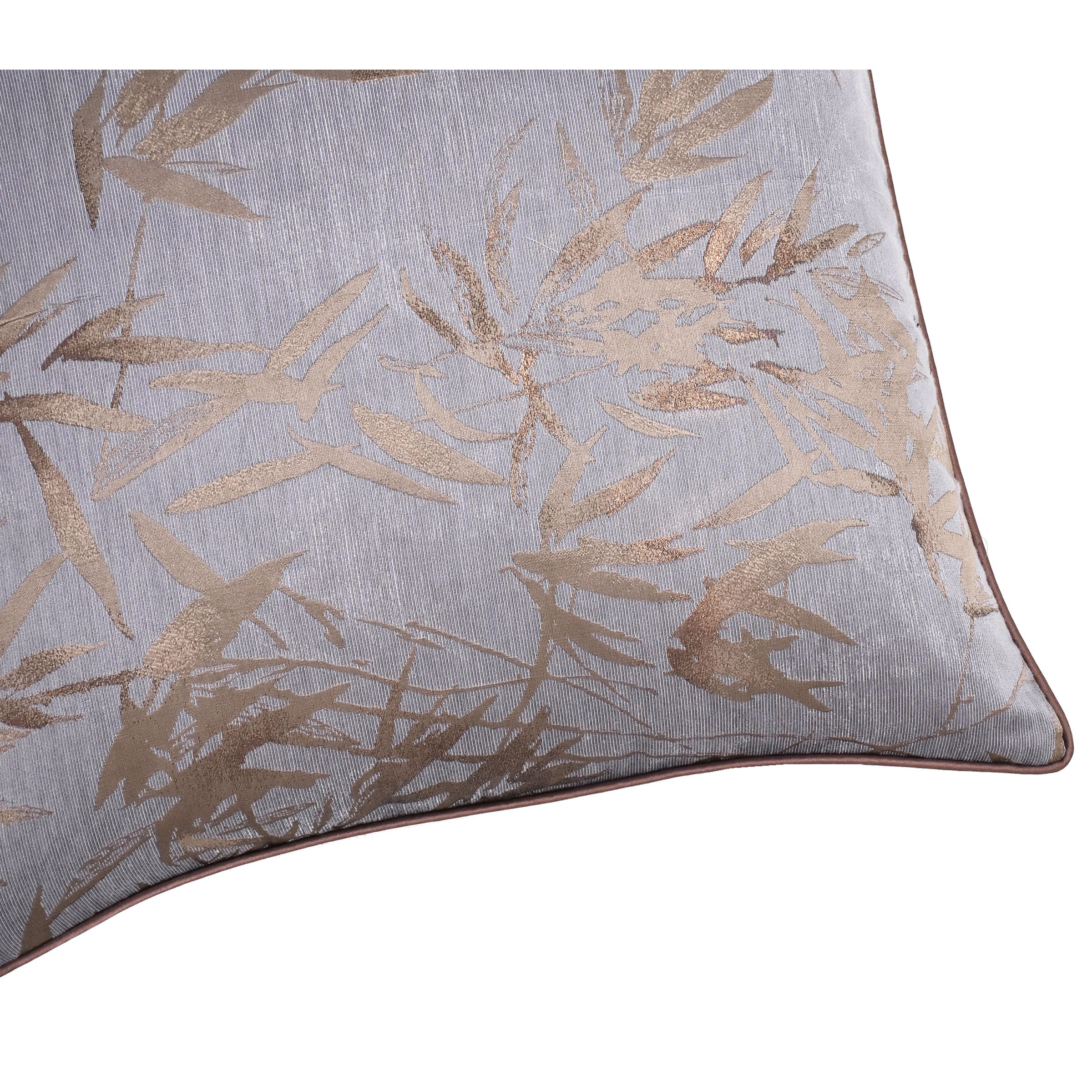 45X45 Cm Bamboo Leaf Jacquard Pillowcase Ecc-022