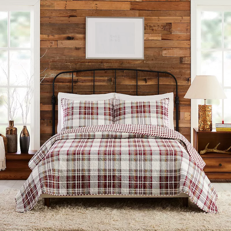 Laurel and Mayfair Camden Plaid 3-piece Quilt Set with Shams